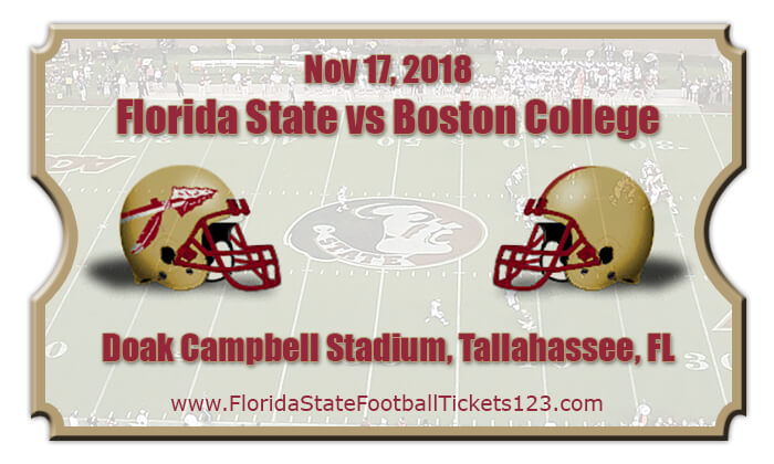 Florida State Seminoles vs Boston College Eagles Football Tickets  Nov