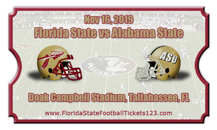 Florida State Seminoles vs Alabama State Hornets Football Tickets | 11/16/19